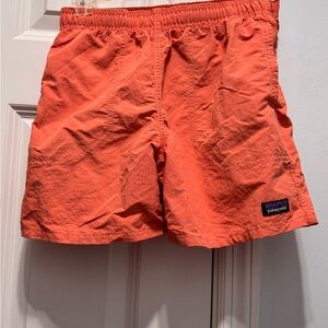 Patagonia Orange Swim Trunks Quick-Drying Elastic Waist